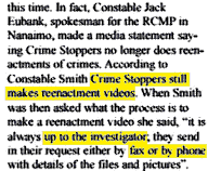 Crime Stoppers still makes re-enactment videos. It's always up to the investigator to request via fax or phone