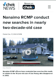 Nanaimo RCMP conduct new searches in nearly two-decade-old case