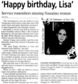 'Happy birthday, Lisa'